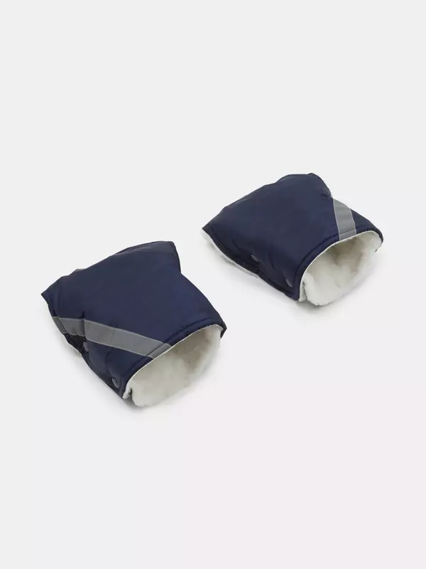 Муфта-варежки для рук на коляску Топотушки синий